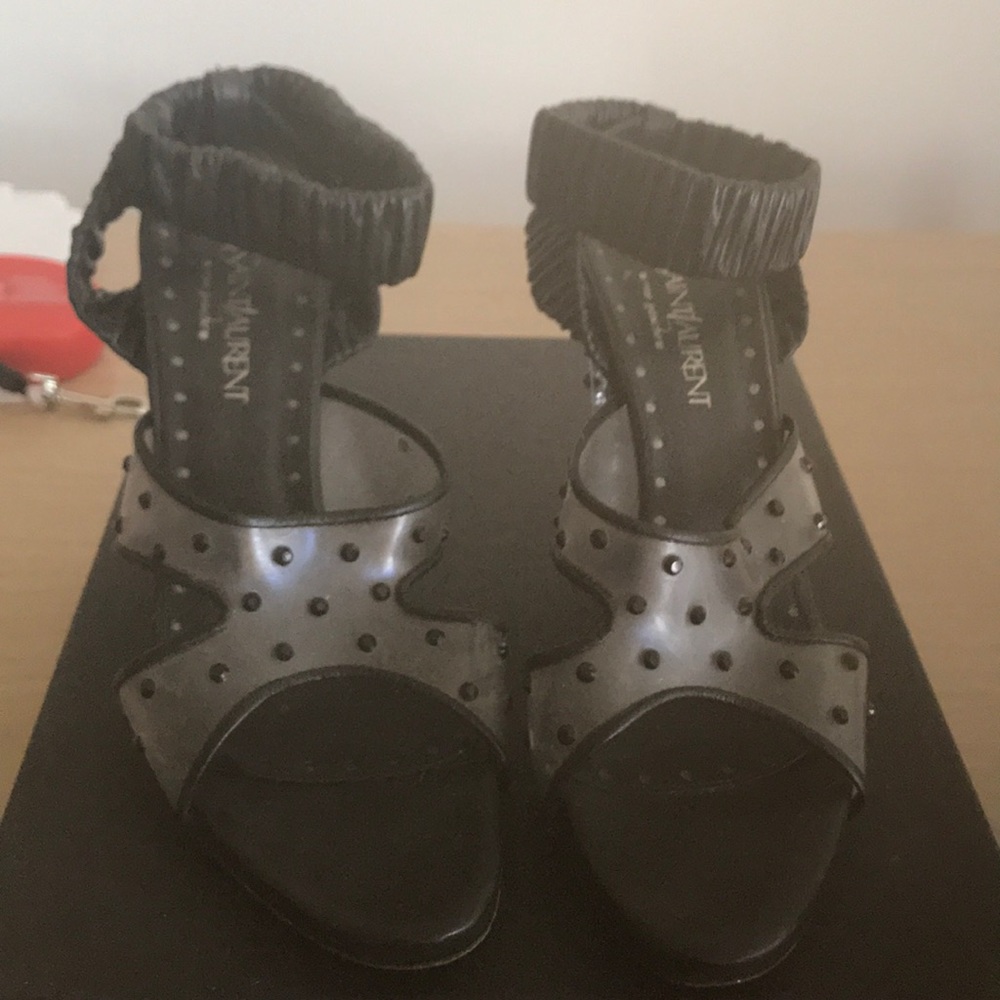 Yves Saint Laurent studded heel, Tom Ford era.